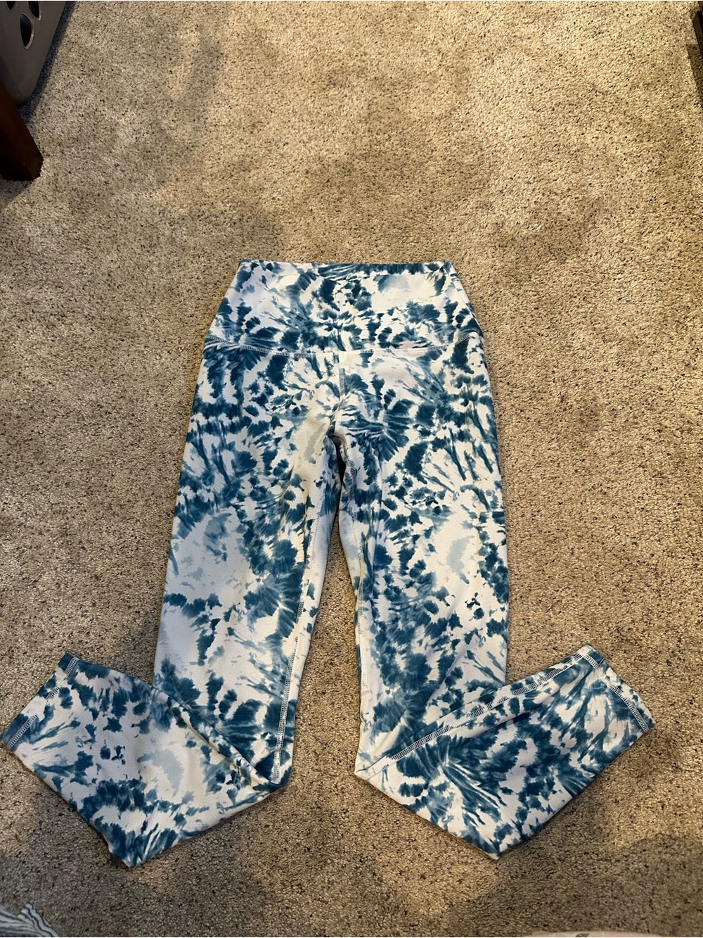 RBX Blue and White Tie-Dye Leggings